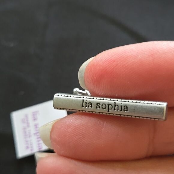 Lia Sophia Brand Jewelry Silver Retired Necklace Extender Shortener New - Picture 10 of 10
